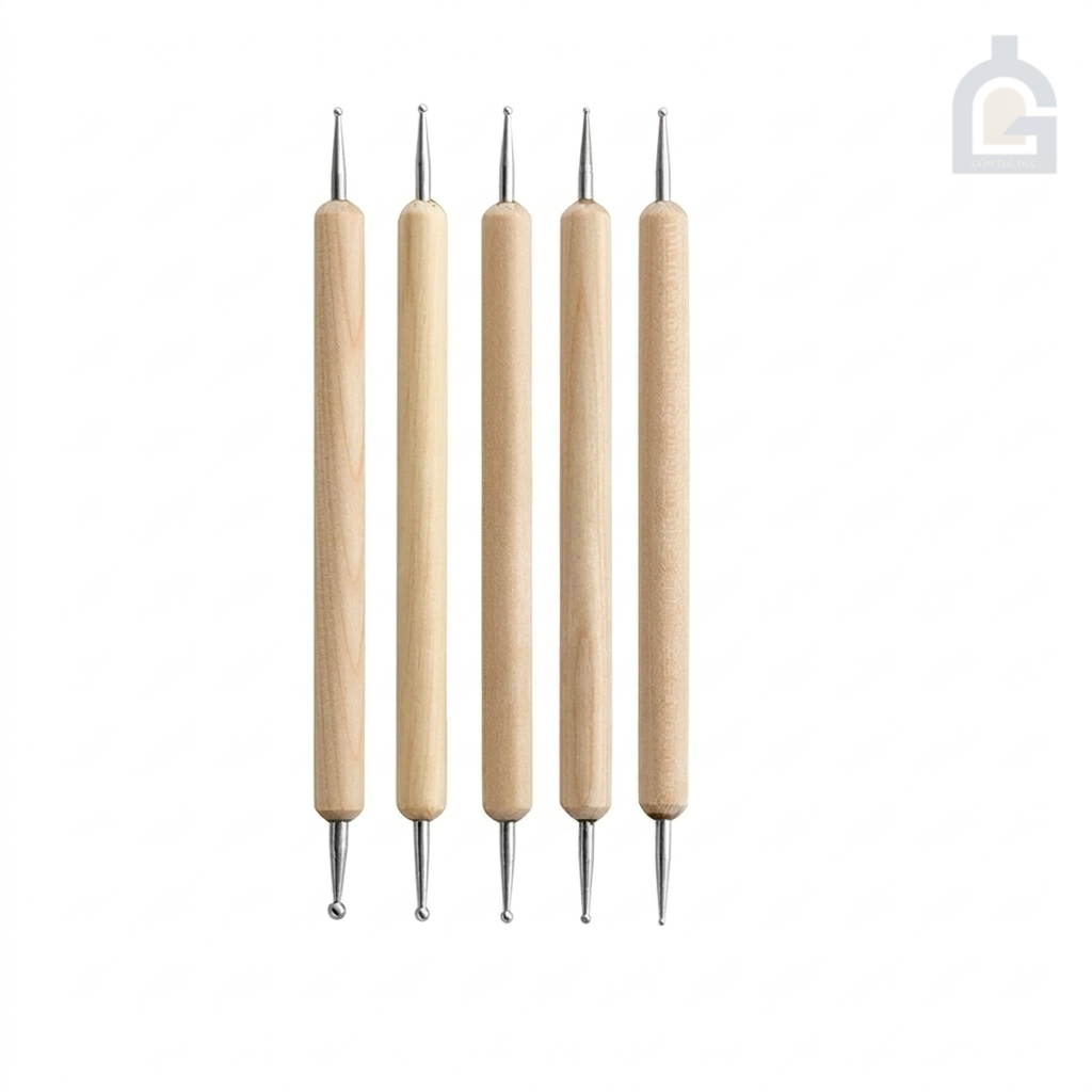 Combo dụng cụ đính đá 2 đầu gỗ 5 món